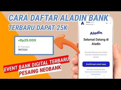 CARA DAFTAR ALADIN BANK TERBARU LANGSUNG DAPAT 25K, bank aladin dapat uang | bank aladin syariah