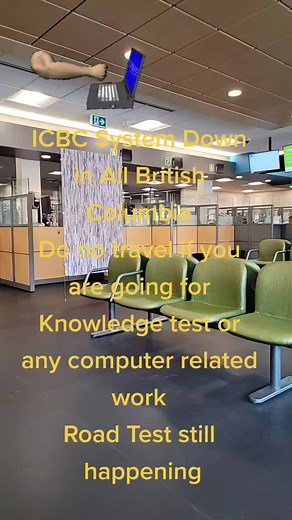 ICBC System down folks. share to max. #share #max #icbc #roadtest #bc #surrey #northvancouver #vancouver #langley #portcoquitlam #richmond #knowledgetest #computer #donottravel #savetime #systemdown @British Columbia, Canada