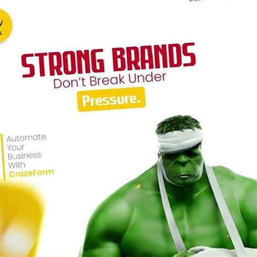 Strong Brands Don't Bre...⚡ Faster leads.#Crazeform #FormBuilder