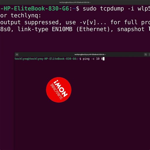 Capture Traffic for a TCP Port using TCPDump #shorts #tcpdump