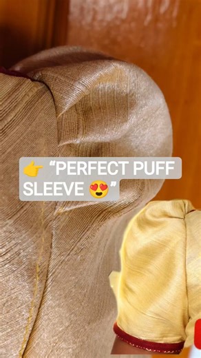 Simple Puff Sleeve Design 😍 | Beginners Must Try ✂️#robberybeauty #shorts #puff #diy #trending#viral