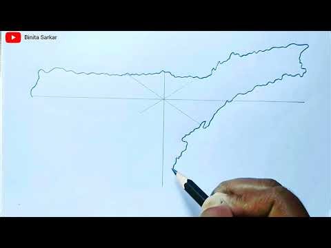 ASSAM map drawing EASY trick only for you !! ‪@BinitaSarkar-x2q‬