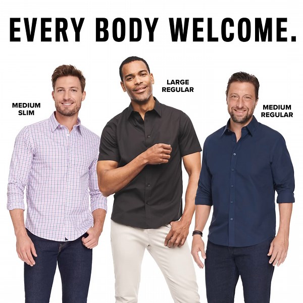 All shapes and sizes. It’s the way people are made—and how we make the perfect untucked shirt too. Try yours today at https://bit.ly/3KTgvKw | UNTUCKit