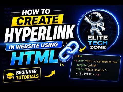 How to Create Hyperlink in Website Using HTML | Beginner Tutorials | Smart Office Skills