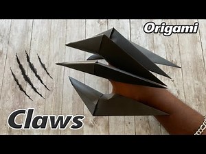 How to Make Origami Claws 🐾 | Easy Paper Claws Step by Step