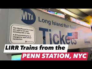 LIRR train station PENN STATION, Manhattan, New York City walk through Long Island | NYC Subway