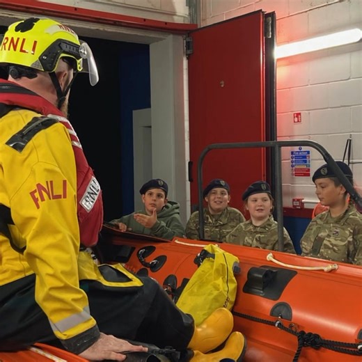 Cadets visit Hastings Lifeboat Station. The cadets of Marine Training Corps Ore visited our station recently and the guides team showed them the Shannon class lifeboat and gave a presentation in our training room. The cadets also met one of our volunteer boat crew, Gav, who showed them the D-class lifeboat. Many of the cadets bought Christmas gifts in the RNLI shop at the end of the visit. Big thanks to the guides team for showing them the life-saving work of the RNLI! #HastingsLifeboat #RNLI #C
