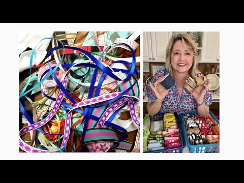 How to organize & store your ribbons so they don't take up so much space and you know what you have