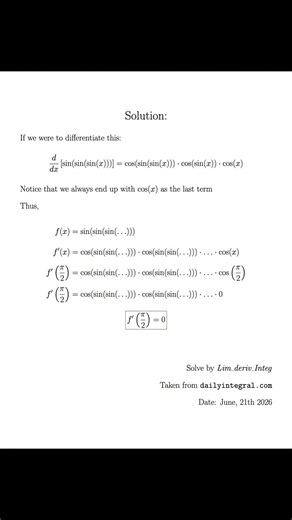 Day 14 of solving calculus problem everyday until summer ends