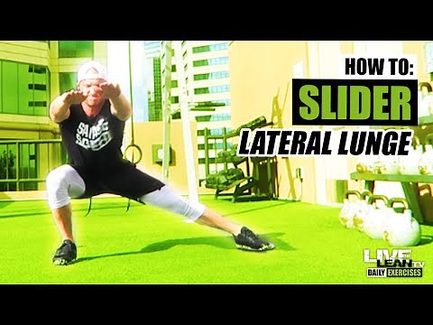How To Do A SLIDER LATERAL LUNGE | Exercise Demonstration Video and Guide