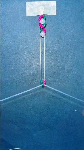 Easy Bracelet with 🤍🩷💚 Beads tutorial for beginners ! 😍 #diy