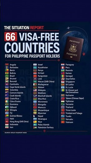 VISA - FREE COUNTRIES FOR PHILIPPINES PASSPORT HOLDERS