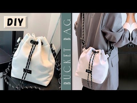 DIY Drawstring Bag Making from cloth at home ♥ Pinterest Idea sewing from scratch.