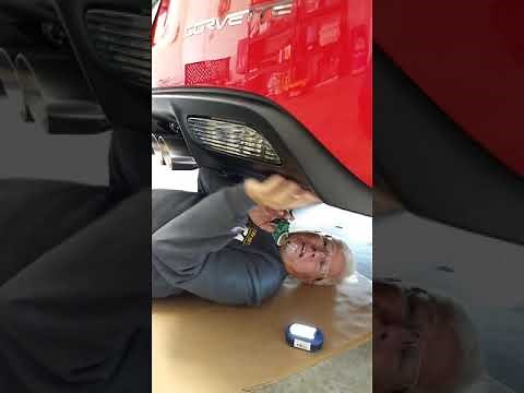 Back-up camera installation on C6 Corvette