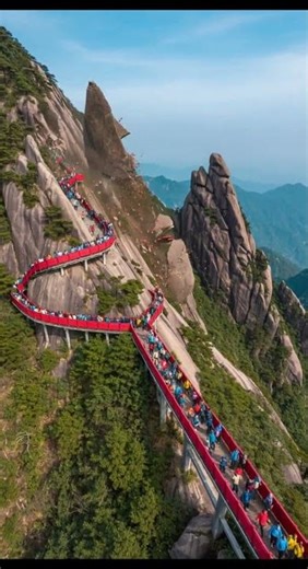 Pedestrian Overpass Fails During Landslide – Full AI-Created Scene