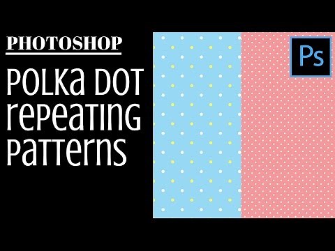 Polka Dot Patterns in Photoshop - one & two color dot patterns quickly & easily