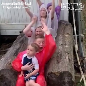 67K views · 1.7K reactions | This family couldn't make it to Disney, so they brought Splash Mountain to their backyard!  | People | Facebook