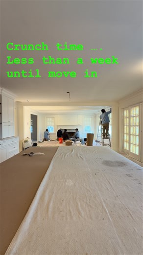 Lecher / In Town Part Deux / crunch time. Here’s the masons installing brick on the fireplace and Leos Painting putting finish coat on the great room. Stay tuned. Move in is next week. @nationallumberinc @its_leos @randydiaz9777 #buildingmaterials #designbuild @stevelecher | Rich Greenawalt