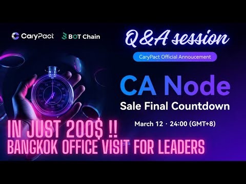CaryPact - Q&A regarding Bangkok trip for leaders & Node benefits with mining calculations