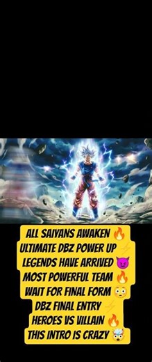 All Dragon Ball Legends Entry || Dragon Ball Z Ultimate Character Intro 🔥 || #dbz #animeedit #dragon