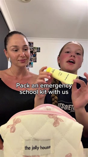 Pack an emergency school kit with us!! #momanddaughter #backtoschool #backtoschoolhaul #viral #schoollife