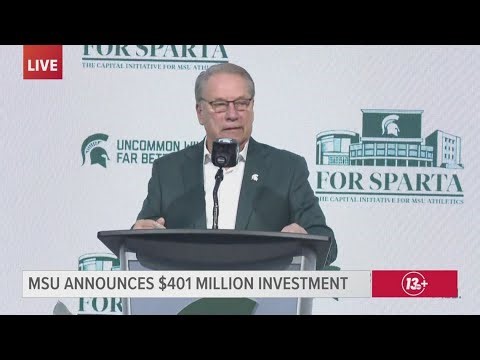 MSU basketball coach Tom Izzo gets emotional following $401 million donation to athletics department