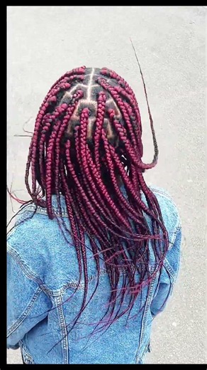POV: You finally found the perfect box braid style #braidstyles #naturalhair