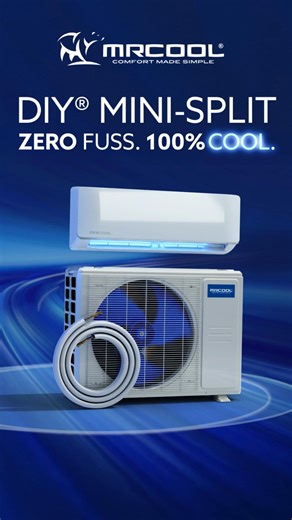 When it comes to year-round comfort, our no-fuss, patented, pre-charged line sets make the MRCOOL® DIY® an obvious choice! For efficient heating and cooling that you can install yourself, visit https://www.mrcool.com/product/diy-5th-generation. | MRCOOL