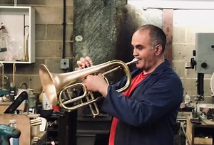 12K views · 300 reactions | Paco, my right hand man here at Taylor Trumpets giving you a bit of Bach on the monster flugelhorn. It does work, just don’t expect half decent sound off a smart phone video. If you fancy a unique piece for your collection then message me. | Taylor Trumpet Fans | Facebook