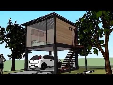 Cabaña 16m2 con cochera en PB 01