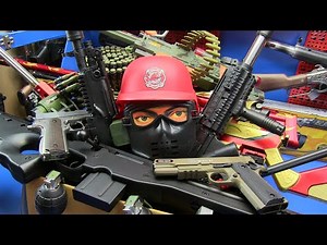 S.W.A.T. Box of Toys ! Airsoft Sniper , Pistol M1911,Granade,Machine Guns,PUBG,AWM & Equipment