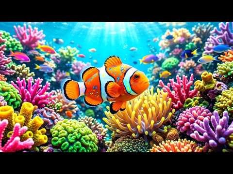 Relaxing 4K Aquarium 🐠 Stunning Jellyfish & Coral Reef Ocean Escape Ultra HD
