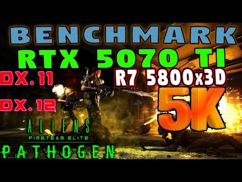 [ 5K Benchmark ] Aliens: Fireteam Elite ( UE 4) | RTX 5070 Ti - R7 5800x3D | DX.11 - DX.12