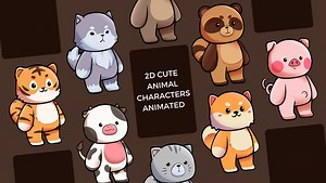 Stylized 2D Animal Character by Seru Projects