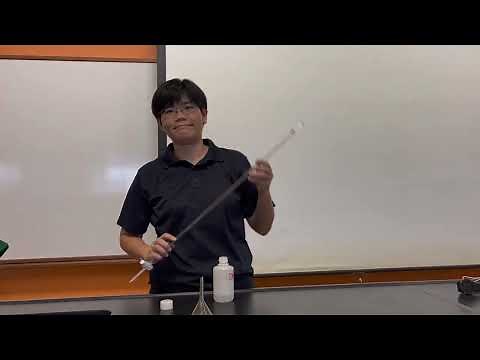 How to rinse the burette