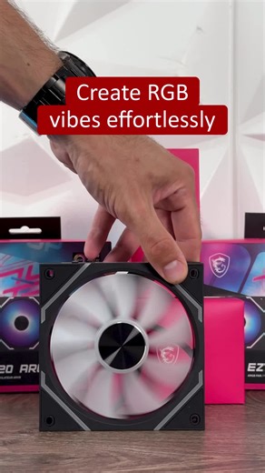 Stunning RGB Vibes with MPG EZ120 ARGB Fans