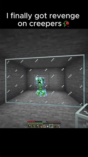 I finally got revenge on creepers 🥀 #minecraft #shorts #bome #trend
