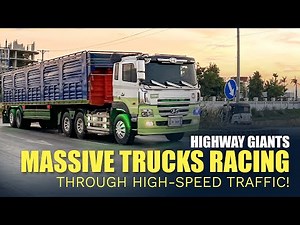 Highway Giants | Massive Trucks Racing Through High-Speed Traffic!