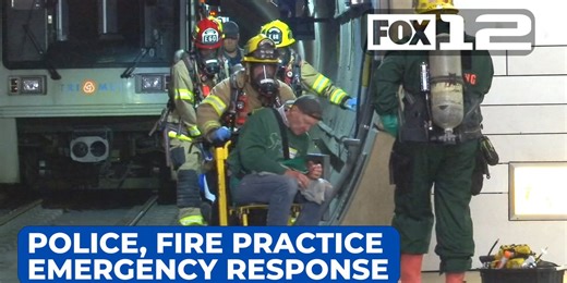 TriMet, over 20 agencies simulate emergency at Washington Park MAX station