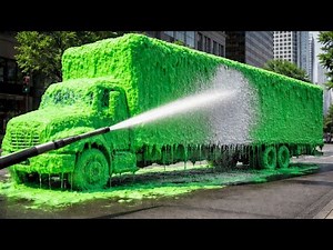 Washing the World’s Dirtiest Box Truck Clean in Minutes
