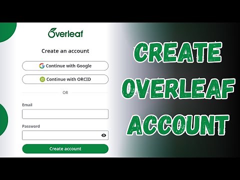 How to Create Overleaf Account | Overleaf Registration