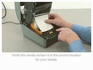 斑马ZD420条码打印机不干胶标签安装视频\n