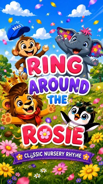 Ring Around the Rosie 🌸 | Nursery Rhyme for Kids | Sunnyville Zoo Adventures #kidssongs