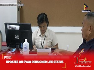#IsyuSpotlight: Proseso sa pag-update ng Life Status ng mga beteranong pensioners sa Philippine Veterans Affairs Office FSO CAR, alamin! – Ka-isyu, meron ka bang katanungan para sa PVAO FSO CAR? I-comment mo na ‘yan! Panoorin ang buong episode ng #IsyuAtSerbisyo sa pamamagitan ng link na ito: https://www.facebook.com/share/v/175AadZkvi/ #PTVCordillera #PTVCARPublicAffairs #PVAOCordilleraSaIAS #IsyuHighlights | PTV Cordillera | Facebook