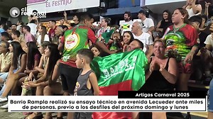 8.2K views · 49 reactions | #carnaval2025 | RAMPLA INICIÓ SEMANA DE ENSAYOS TÉCNICOS POR AVENIDA LECUEDER Ante miles de personas que se ubicaron a lo largo de las aceras de avenida Lecueder, la escuela de samba Barrio Rampla, realizó en la noche de este lunes su ensayo técnico previo a los desfiles del próximo domingo y lunes. Este martes ensaya Emperadores de la Zona Sur, el miércoles Imperio del Ayuí y el jueves cierra Académicos. | clicregional | Facebook