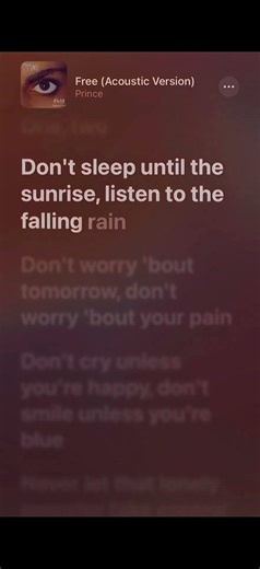 He‘s asleep… but let me check his playlist #prince #princefree