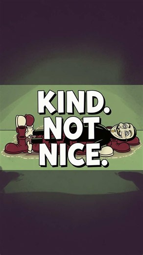 Be kind, not nice #boundaries #kindnotnice #selfrespect People don't take advantage of your niceness because you're too nice. They do it because you never pair the niceness with boundaries — you tolerate what you shouldn't, stay silent when you should speak up, and call that