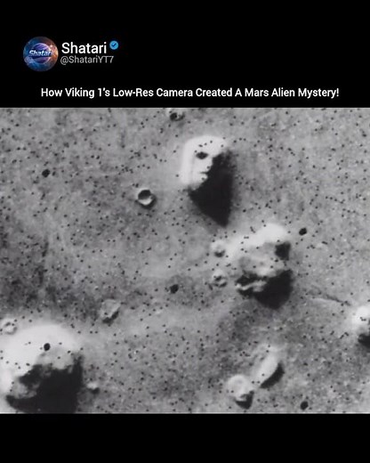 The Story Behind The Original 1976 Face On Mars! 🪐 #space #nasa #mars