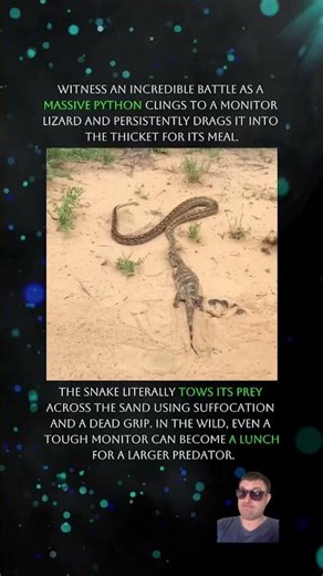 python’s POWERFUL GRIP #nature #reptile