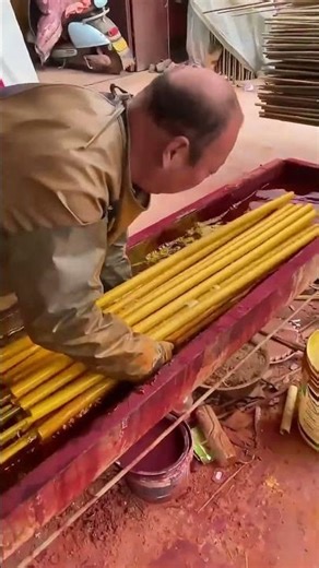Unveiling the Dyeing Process: How Bamboo Rods Turn Gold